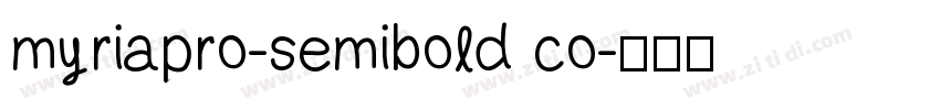 myriapro-semibold co字体转换
